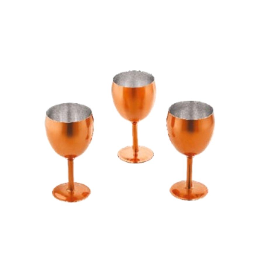 Wine Glass Copper Finish